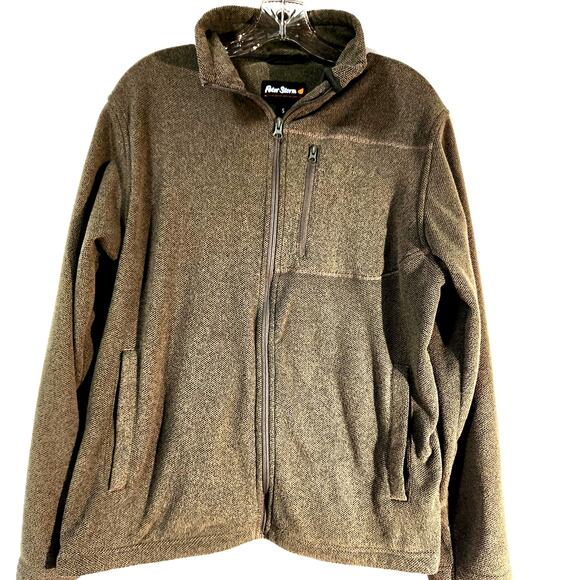 Peter Storm UK Brown Fleece Full Zip Jacket Size S Classic 3 Pocket Design - Picture 1 of 12